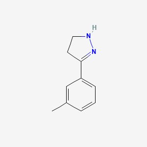 molecular formula C10H12N2 B12890669 3-(m-Tolyl)-4,5-dihydro-1H-pyrazole 