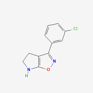 3-(3-Chlorophenyl)-5,6-dihydro-4H-pyrrolo[3,2-d]isoxazole