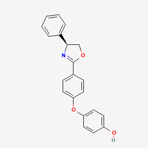 (S)-4-(4-(4-Phenyl-4,5-dihydrooxazol-2-yl)phenoxy)phenol