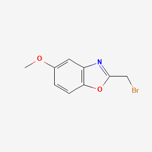 molecular formula C9H8BrNO2 B12890685 2-(Bromomethyl)-5-methoxybenzo[d]oxazole 