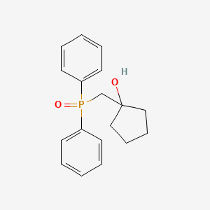 molecular formula C18H21O2P B12890695 1-[(Diphenylphosphoryl)methyl]cyclopentan-1-ol CAS No. 89358-62-3