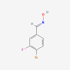 molecular formula C7H5BrFNO B1289072 4-Bromo-3-fluorobenzaldehyde oxime 