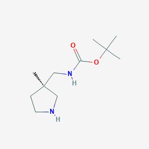 (R)-tert-Butyl ((3-methylpyrrolidin-3-yl)methyl)carbamate