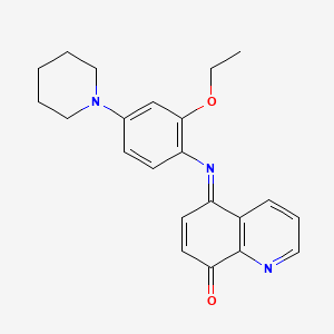 (5E)-5-{[2-Ethoxy-4-(piperidin-1-yl)phenyl]imino}quinolin-8(5H)-one