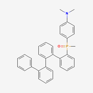 molecular formula C33H30NOP B12890819 N,N-dimethyl-4-[methyl-[2-[2-(2-phenylphenyl)phenyl]phenyl]phosphoryl]aniline 