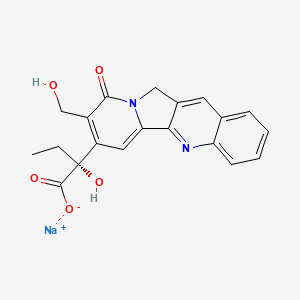 Sodium (R)-2-hydroxy-2-(8-(hydroxymethyl)-9-oxo-9,11-dihydroindolizino[1,2-b]quinolin-7-yl)butanoate