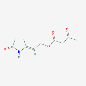 2-(5-Oxopyrrolidin-2-ylidene)ethyl 3-oxobutanoate