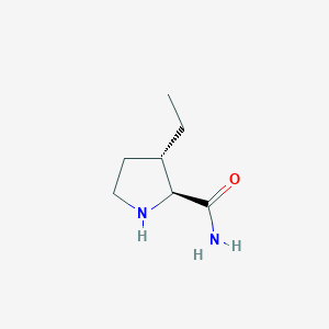 (2S,3S)-3-ethylpyrrolidine-2-carboxamide