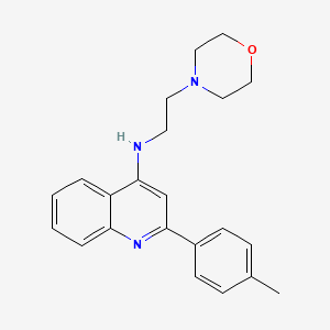 2-(4-Methylphenyl)-N-[2-(morpholin-4-yl)ethyl]quinolin-4-amine