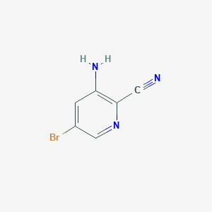 molecular formula C6H4BrN3 B1289087 3-氨基-5-溴吡啶-2-碳腈 CAS No. 573675-27-1