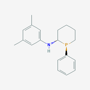 molecular formula C19H24NP B12890875 (1S,2S)-N-(3,5-Dimethylphenyl)-1-phenylphosphinan-2-amine 