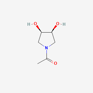 1-((3R,4S)-3,4-Dihydroxypyrrolidin-1-yl)ethanone