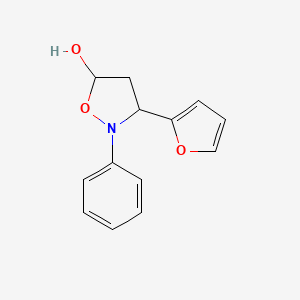 3-(Furan-2-yl)-2-phenylisoxazolidin-5-ol