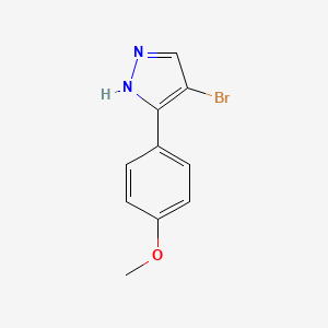 B1289090 4-Bromo-5-(4-methoxyphenyl)-1H-pyrazole CAS No. 474706-38-2