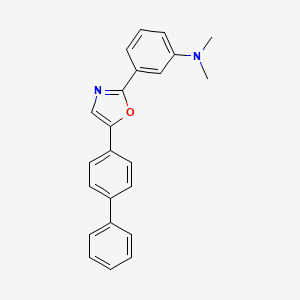 3-[5-([1,1'-Biphenyl]-4-yl)-1,3-oxazol-2-yl]-N,N-dimethylaniline