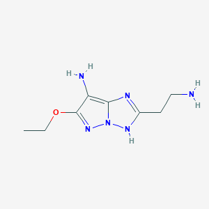 2-(2-Aminoethyl)-6-ethoxy-1H-pyrazolo[1,5-b][1,2,4]triazol-7-amine