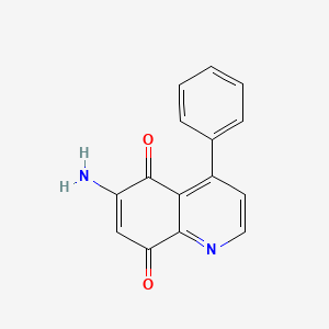 molecular formula C15H10N2O2 B12890925 6-Amino-4-phenylquinoline-5,8-dione CAS No. 824405-24-5