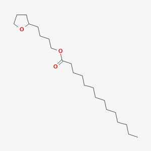 molecular formula C22H42O3 B12890933 4-(Tetrahydrofuran-2-yl)butyl tetradecanoate CAS No. 5453-28-1
