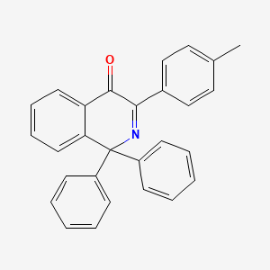 molecular formula C28H21NO B12890934 4(1H)-Isoquinolinone, 3-(4-methylphenyl)-1,1-diphenyl- CAS No. 102301-79-1