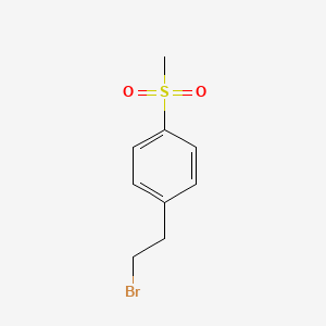 molecular formula C9H11BrO2S B1289096 1-(2-溴乙基)-4-甲磺酰苯 CAS No. 214614-62-7