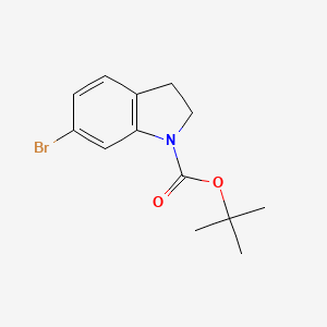 molecular formula C13H16BrNO2 B1289097 叔丁基 6-溴吲哚啉-1-羧酸盐 CAS No. 214614-97-8