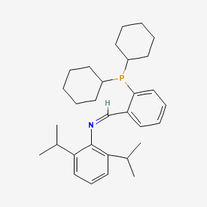 N-(2-(Dicyclohexylphosphino)benzylidene)-2,6-diisopropylaniline