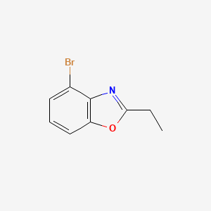 molecular formula C9H8BrNO B12890988 4-Bromo-2-ethylbenzo[d]oxazole 