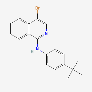 molecular formula C19H19BrN2 B12890997 4-Bromo-N-(4-tert-butylphenyl)isoquinolin-1-amine CAS No. 848841-51-0