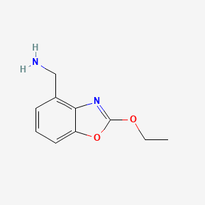 molecular formula C10H12N2O2 B12891005 (2-Ethoxybenzo[d]oxazol-4-yl)methanamine 