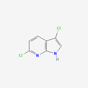 molecular formula C7H4Cl2N2 B12891020 3,6-Dichloro-1H-pyrrolo[2,3-b]pyridine 