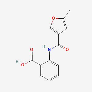 molecular formula C13H11NO4 B12891047 2-(5-Methylfuran-3-carboxamido)benzoic acid 