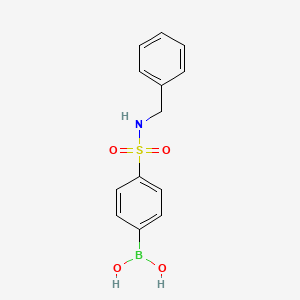 molecular formula C13H14BNO4S B1289107 (4-(N-Benzylsulfamoyl)phenyl)boronic acid CAS No. 548769-96-6