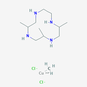 molecular formula C12H29Cl2CuN4- B12891120 Copper,1,4,7,10-tetramethyl-1,4,7,10-tetrazacyclododecane,dichloride 