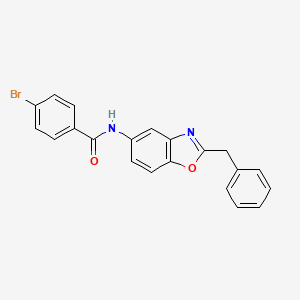 N-(2-benzyl-1,3-benzoxazol-5-yl)-4-bromobenzamide