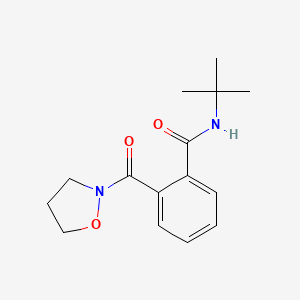 molecular formula C15H20N2O3 B12891144 N-tert-Butyl-2-(1,2-oxazolidine-2-carbonyl)benzamide CAS No. 92635-23-9