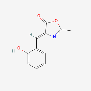 molecular formula C11H9NO3 B12891174 4-(2-Hydroxybenzylidene)-2-methyloxazol-5(4h)-one CAS No. 76834-54-3