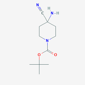 B1289121 Tert-butyl 4-amino-4-cyanopiperidine-1-carboxylate CAS No. 331281-25-5