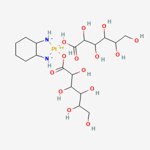 Platinum, (1,2-cyclohexanediamine-N,N')bis(D-gluconato-O1-, [SP-4-2-(1S-trans)]