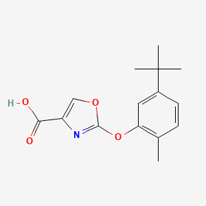 2-(5-tert-Butyl-2-methylphenoxy)-1,3-oxazole-4-carboxylic acid