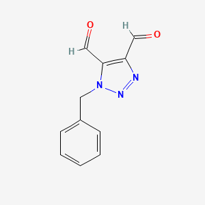 1H-1,2,3-Triazole-4,5-dicarboxaldehyde, 1-(phenylmethyl)-