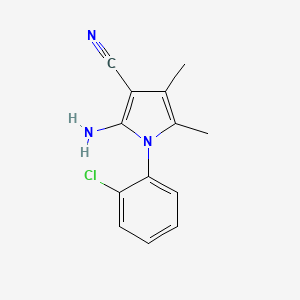 2-Amino-1-(2-chlorophenyl)-4,5-dimethyl-1H-pyrrole-3-carbonitrile