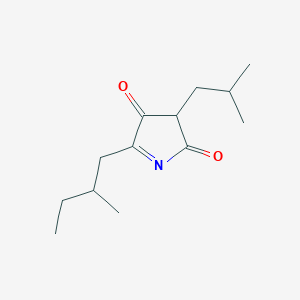 molecular formula C13H21NO2 B12891328 3-Isobutyl-5-(2-methylbutyl)-2H-pyrrole-2,4(3H)-dione 