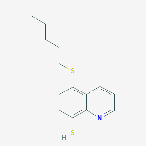 5-(Pentylsulfanyl)quinoline-8-thiol