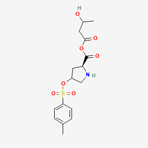 3-Hydroxybutanoic (2S)-4-(tosyloxy)pyrrolidine-2-carboxylic anhydride