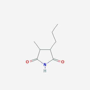 molecular formula C8H13NO2 B12891364 3-Methyl-4-propylpyrrolidine-2,5-dione 