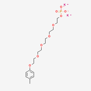 Dipotassium 14-(p-tolyloxy)-3,6,9,12-tetraoxatetradecyl phosphate