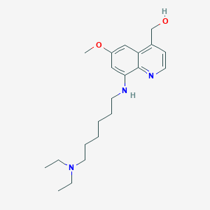 4-Quinolinemethanol, 8-[[6-(diethylamino)hexyl]amino]-6-methoxy-