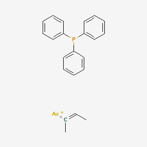 molecular formula C22H22AuP B12891382 [(1Z)-1-methyl-1-propen-1-yl](triphenylphosphine)gold 