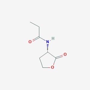 molecular formula C7H11NO3 B12891426 (S)-N-(2-Oxotetrahydrofuran-3-yl)propionamide CAS No. 478240-81-2