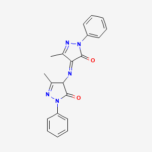 molecular formula C20H17N5O2 B12891438 Rubazoic acid CAS No. 909-59-1